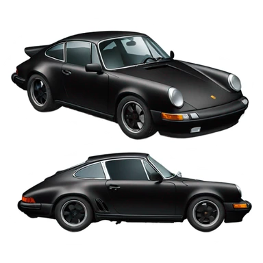 black Porsche 911 do it again make the logo a bit more visible sticker