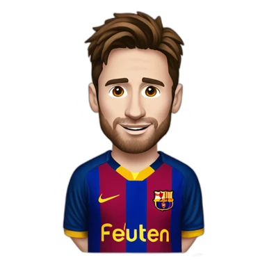 Leo Messi Barcelona Player fútbol camiseta sticker