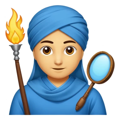 Mavi  ok yuvarlanır sticker