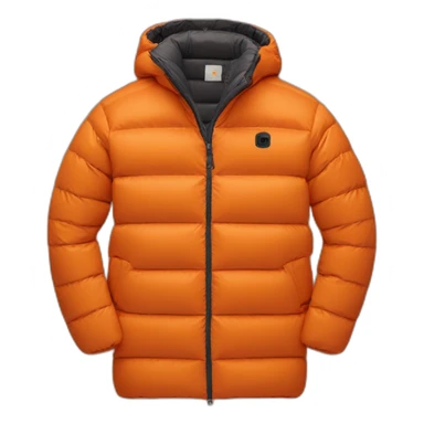orange cp company puffer jacket sticker