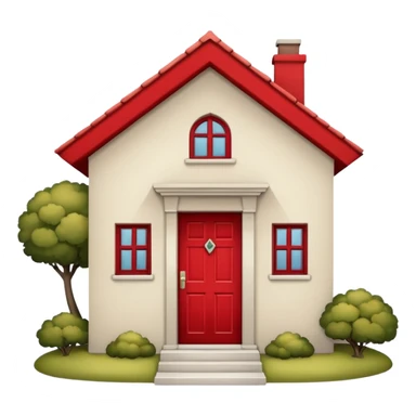 casa pequeña frontal sticker