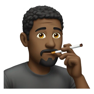 Me smoking a cig sticker