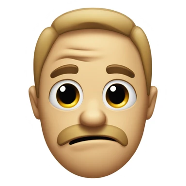 sad face sticking tongue out with thumb down sticker