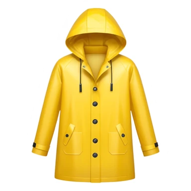 yellow raincoat, just rain coat, negative character. sticker