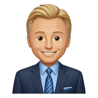 Pat Sajak wheel of fortune sticker