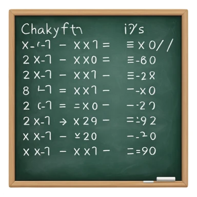 math formula on a chalkboard sticker