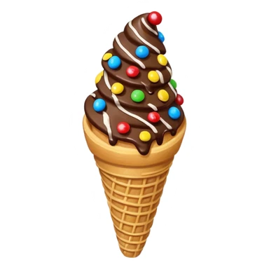 Add chocolate drizzle and m&ms on top of the crispy golden churros, put then on a cone shape paper sticker