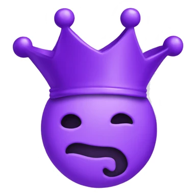 Puzzle piece crown, purple sticker