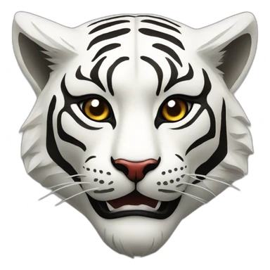 diamond tiger Japanese mask sticker