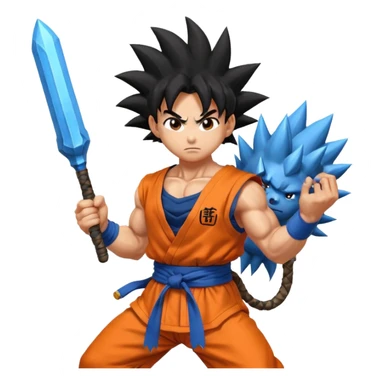 Goku with a rpg sticker
