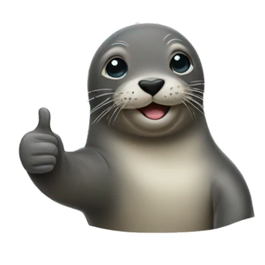 seal thumbs up sticker