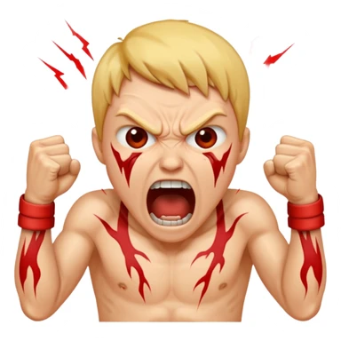 SCREAMING IN RAGE sticker