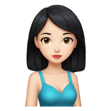 A casino game machine with a black hair girl sticker