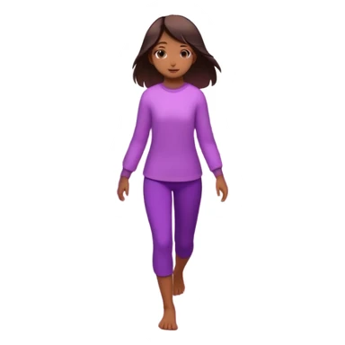 A small figure walks across a glowing bridge, holding soft pink and purple orbs in each hand—symbolizing compassion and forgiveness. A gentle heart aura trails behind them, showing healing in motion. sticker