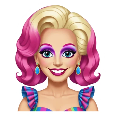 Biden as a drag queen sticker