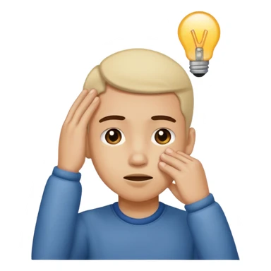 Scratching head suspiciously  sticker