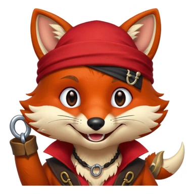 Foxy the pirate fox sticker
