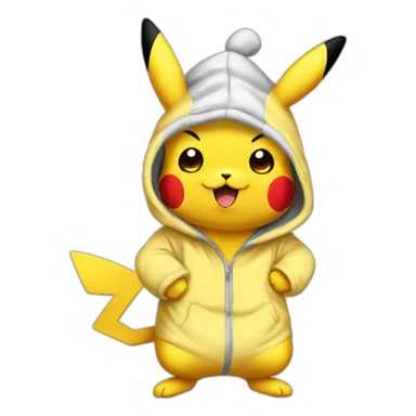 Pikachu en pijama  sticker