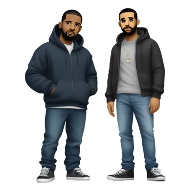 drake and kendrick sticker