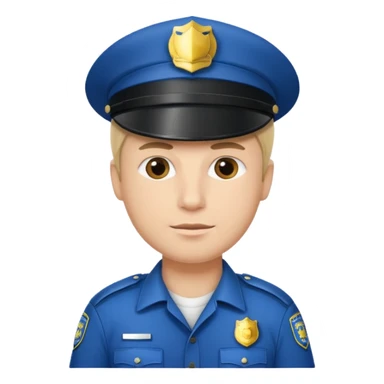 Priest with a police hat sticker