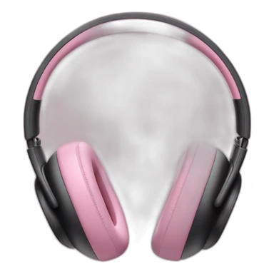 headphone airpods max in pink sticker