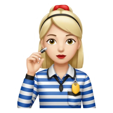 girl referee sticker