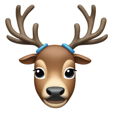 Tony tony chopper blue nose reindeer  sticker
