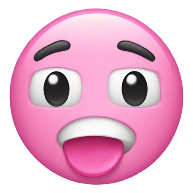 A Emojiface have a Bubble gum in his Mouth sticker