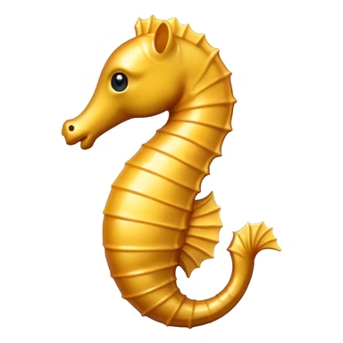 seahorse emoji, minimal and clear, apple style sticker
