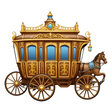 huge-horse-drawn-fancy-french-stagecoach-caravan sticker