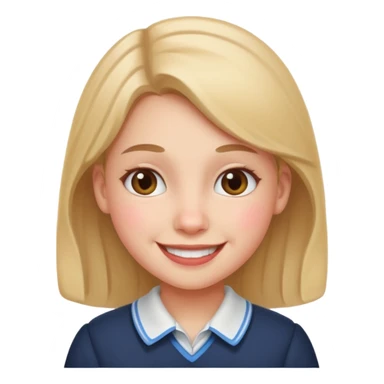 A schoolgirl  sticker