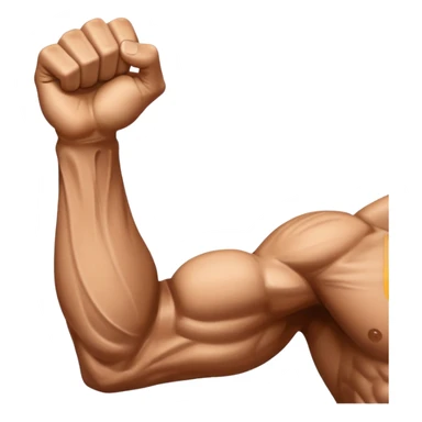 Muscular forearm  sticker