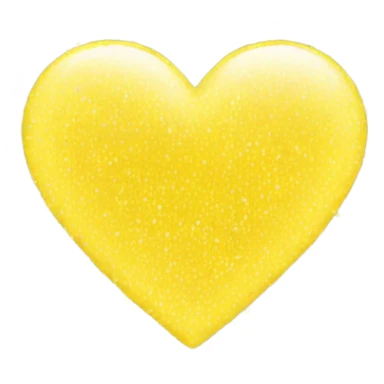 Yellow sparkles heart sticker
