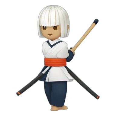 shinai kendo sticker