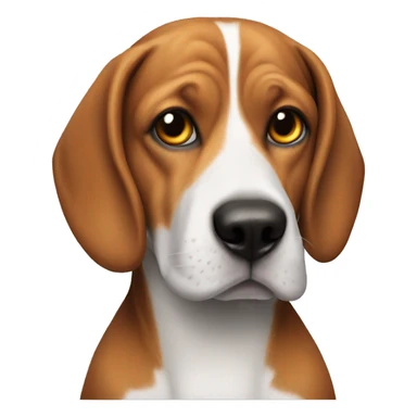 dog beagle with a martian custom sticker