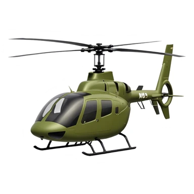 MD 500 - MD Helicopters (Model Year: 2021) (Iconic colour: Olive green) sticker
