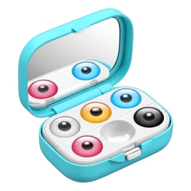 contact lenses travel mini case sticker