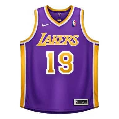 Uniforme de los lakers sticker