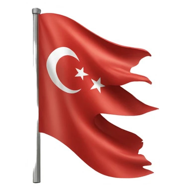 Turkish flag sticker