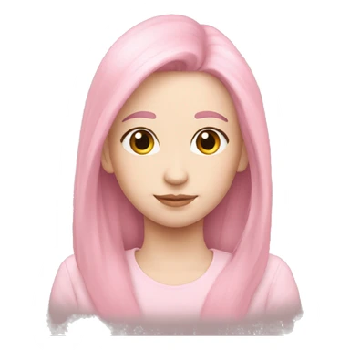 Pale pink hart sticker