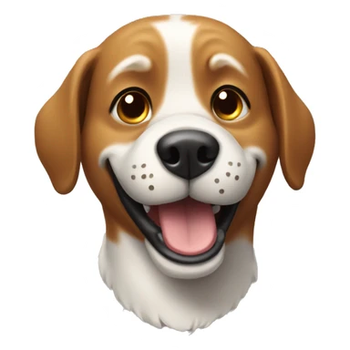 friendly dog smile sticker