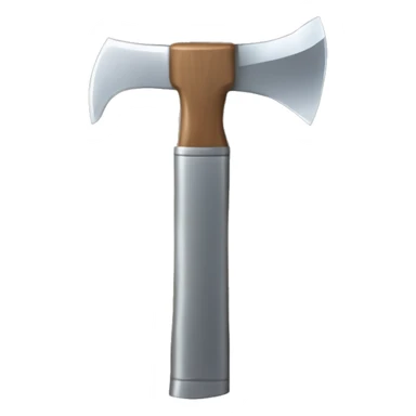 wood stump with axe cutting into it sticker