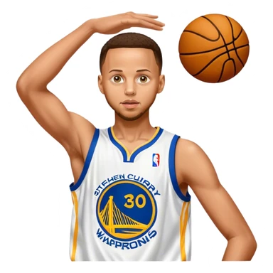 Stephen Curry shooting 3’s sticker