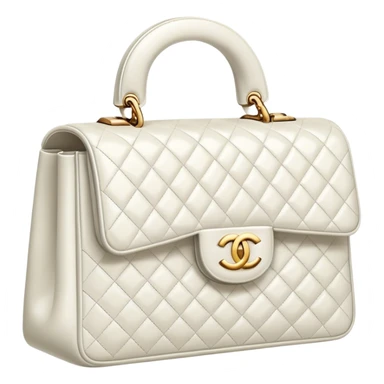 white chanel bag sticker