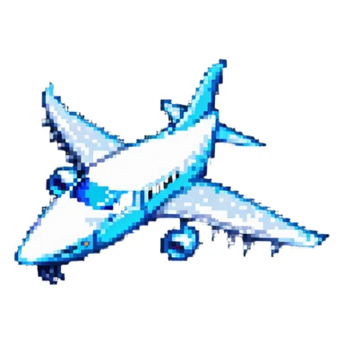 shark-airplane hybrid sticker