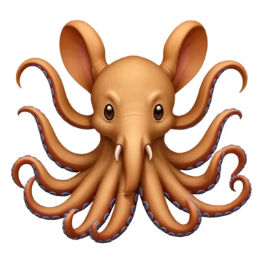A Aardvark with Octopus arms sticker