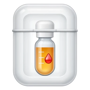 medicine capsule in case in nutral colors sticker