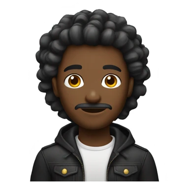 Persona de pelo negro con corona  sticker