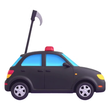 black luxury car door with a clearly visible dent on the bodywork, PDR (Paintless Dent Repair) tools such as rods positioned above the damage, elegant and modern sticker