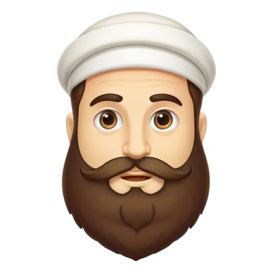 Traditional Jewish big beard guy sticker